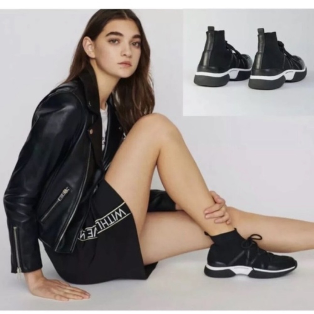 Maje black Fuite sock trainer sneaker EU 40 US 9.5 NWOT